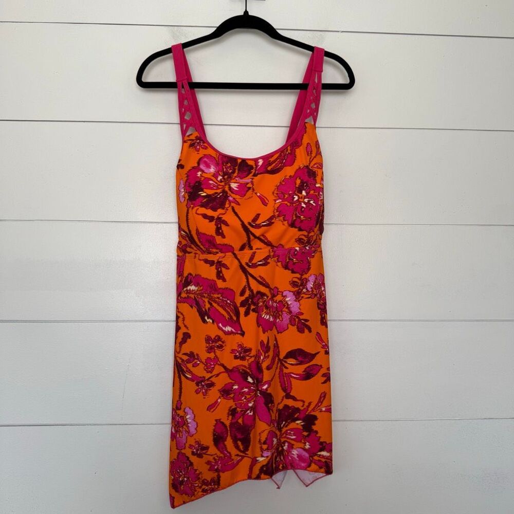 D&Co Beach Women’s 22W Patterned Swim Dress